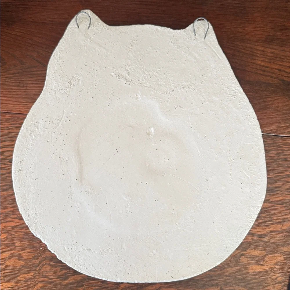 VTG MCM Chalkware Hoot Owl Shaped Decorative Wall Mirror ready to paint